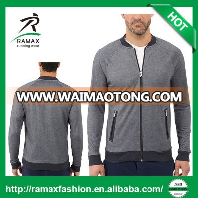 Ramax Custom Men Baseball Collar Zip Training Gym Jacket For Tracksuit