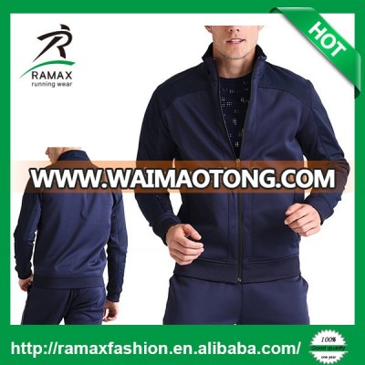 Ramax Custom Men 100% Polyester Front Zip Mandarin Collar Sport Running Jacket