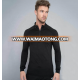 Quick dry long sleeve running tight shirt custom running tee shirt blank long sleeve pullover high neck tshirt men active wear